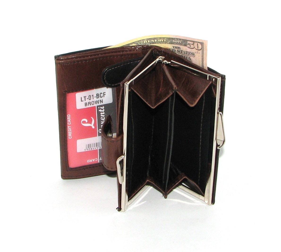 Кошелек женский Lorenti LT-01-BCF BROWN Кошелек женский Lorenti LT-01-BCF BROWN